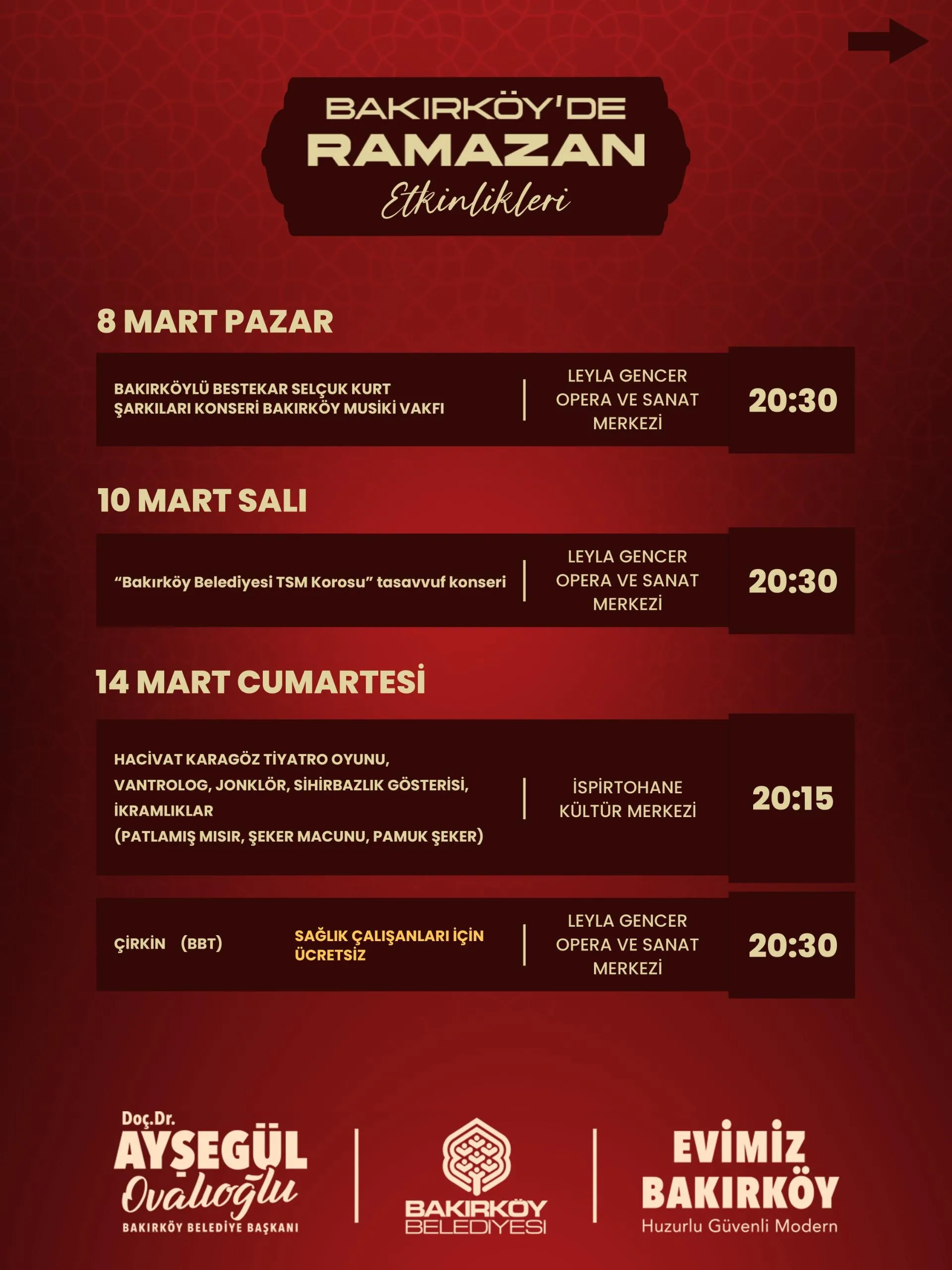 BAKIRKÖY RAMAZAN AYI’NA HAZIR