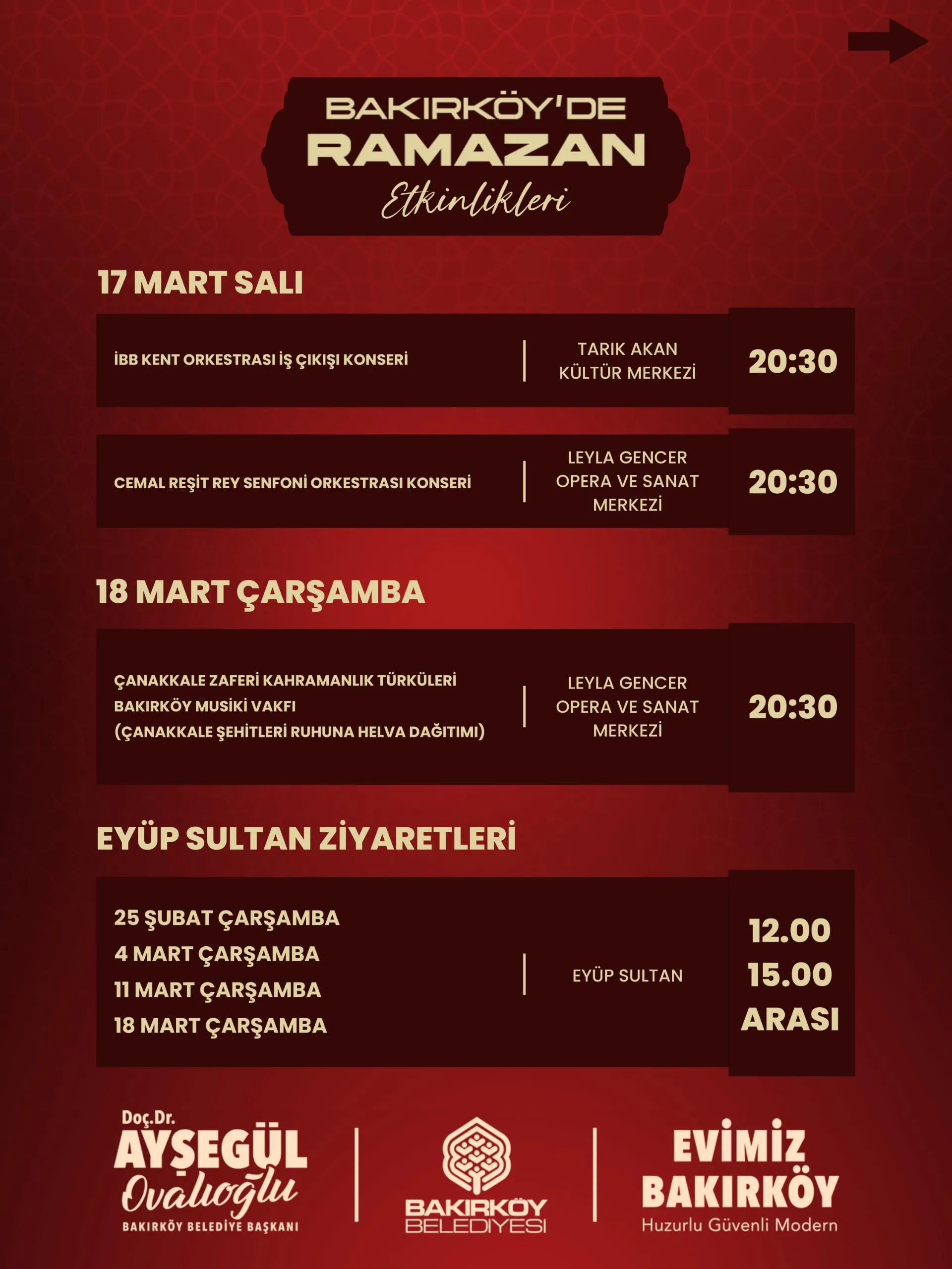 BAKIRKÖY RAMAZAN AYI’NA HAZIR