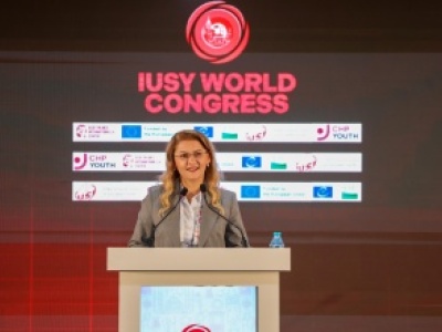 BAŞKAN OVALIOĞLU SOSYALİST ENTERNASYONAL GENÇLİK BİRLİĞİ TOPLANTISINDA KONUŞTU