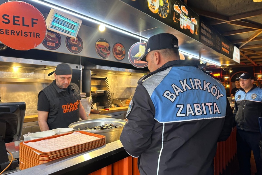 BAKIRKÖY ZABITASINDAN YİYECEK İÇECEK İŞLETMELERİNE SIKI DENETİM