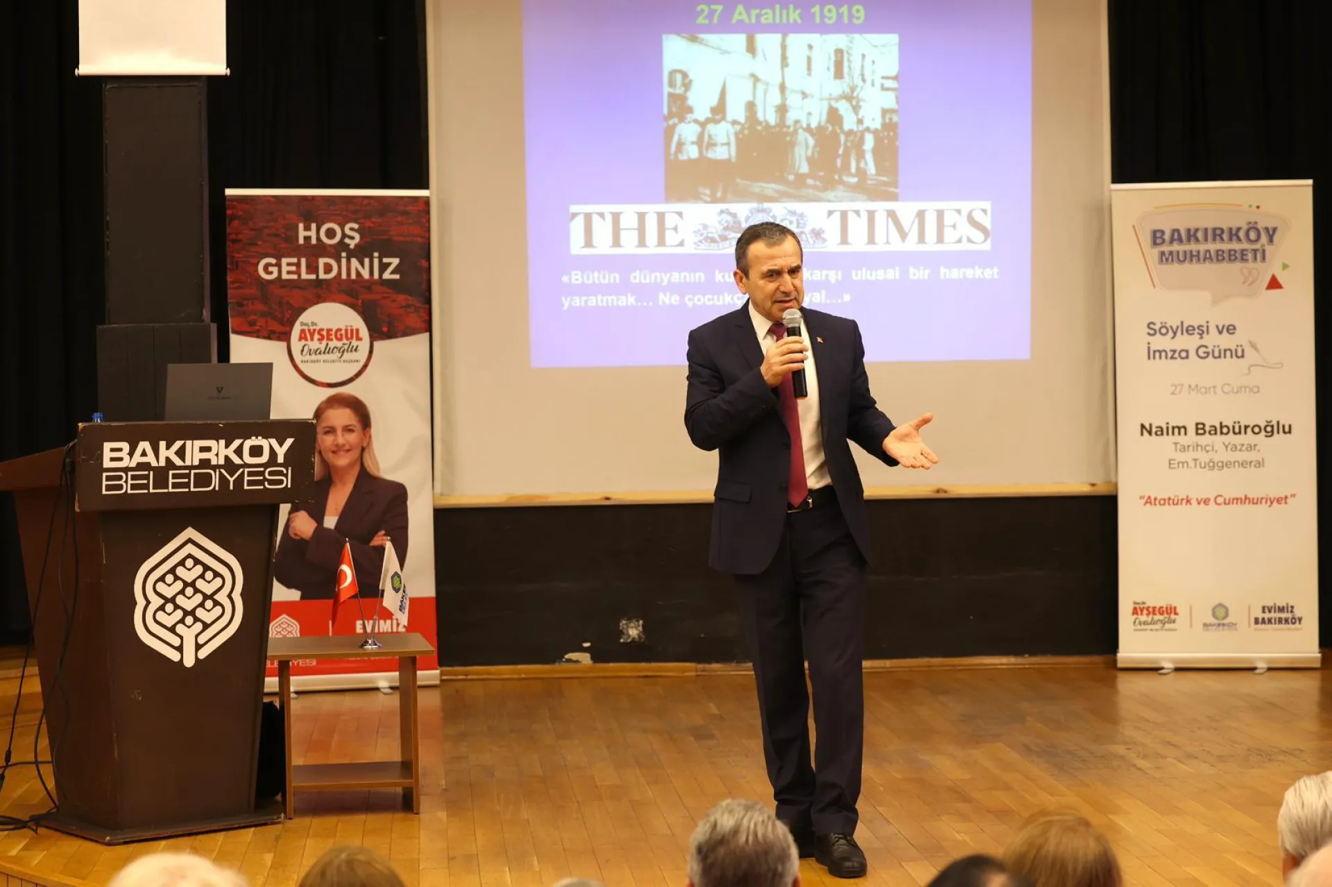 NAİM BABÜROĞLU BAKIRKÖYLÜLERLE BULUŞTU