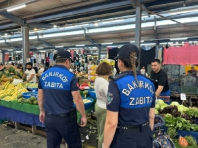 BAKIRKÖY ZABITASINDAN PAZARLARDA SIKI DENETİM