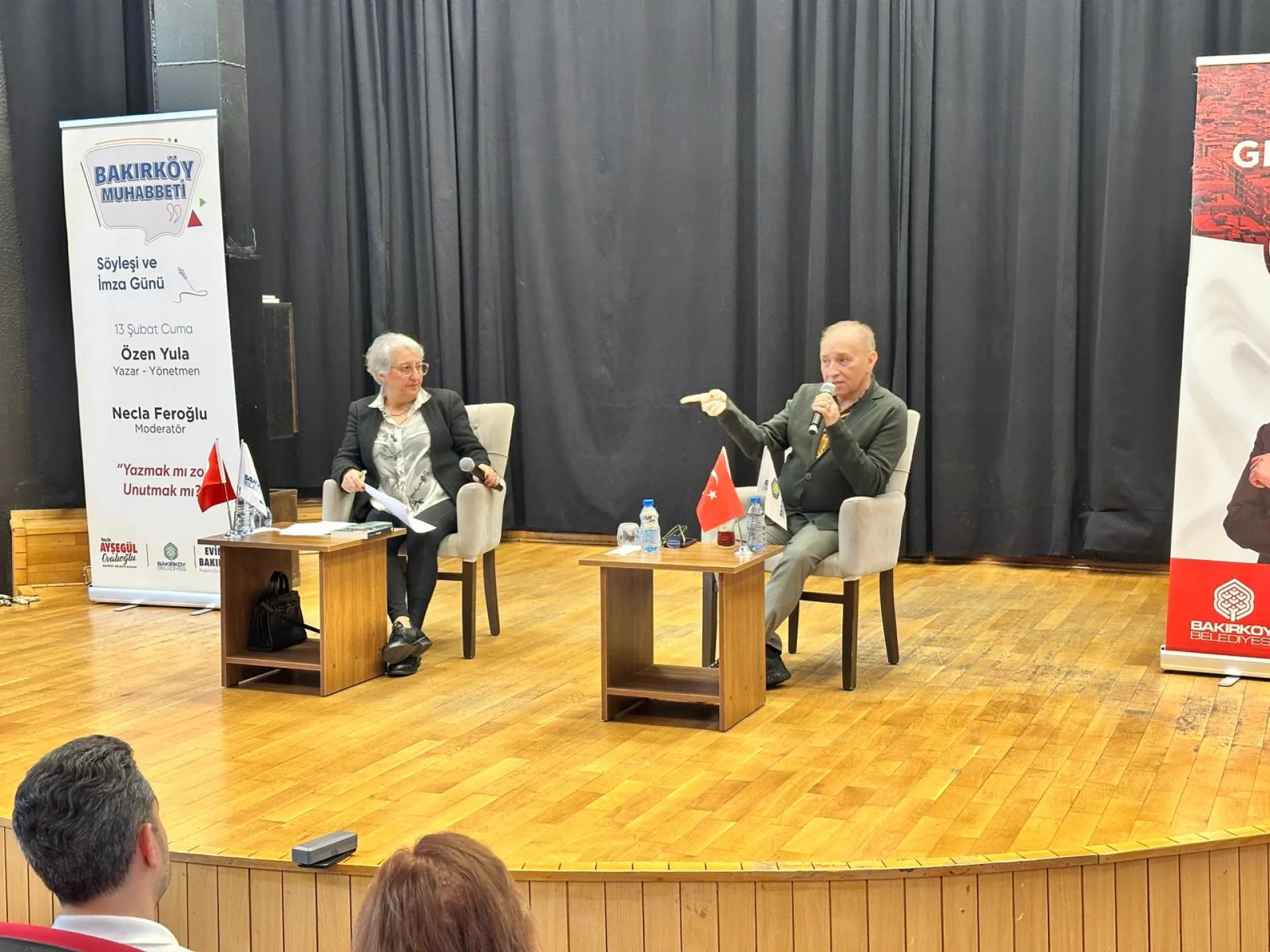 YAZAR VE YÖNETMEN ÖZEN YULA BAKIRKÖYLÜLERLE BULUŞTU