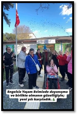 Engelsiz Yaşam Evinde Yılbaşı Etkinliği