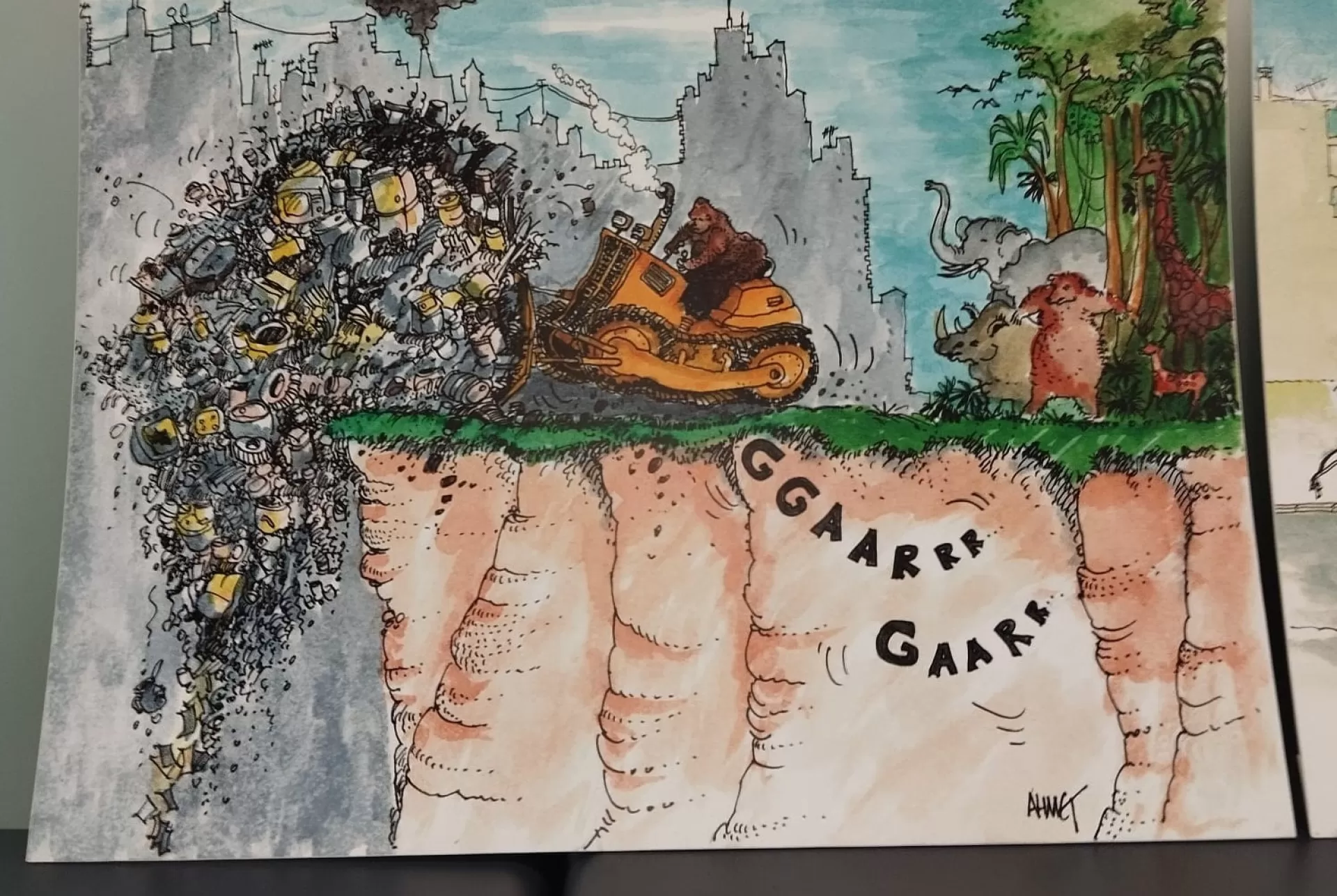 Karikatürlerde Atık Gıda Sergisi başladı
