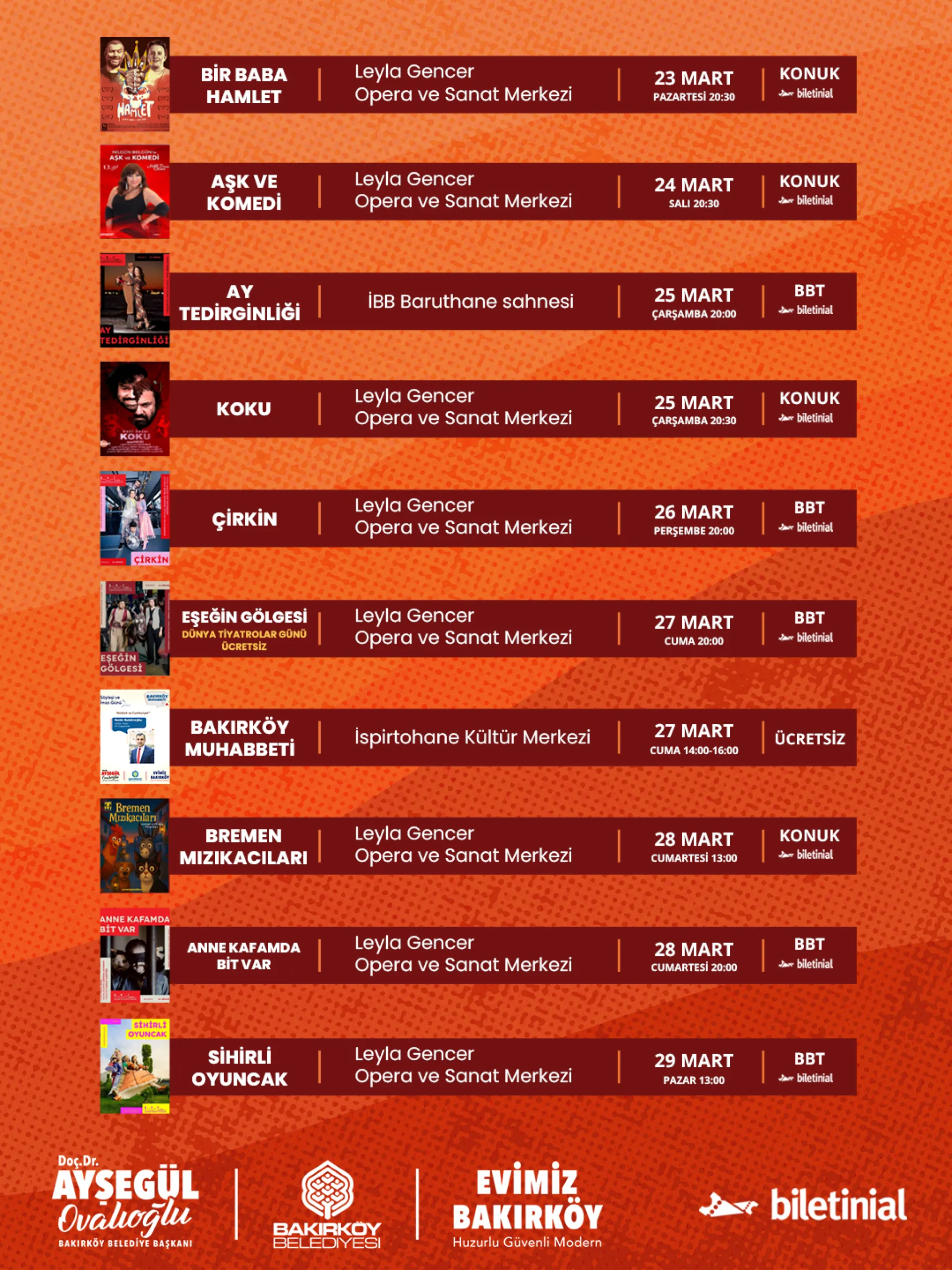 BAKIRKÖY'DE BU HAFTA